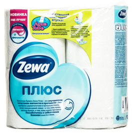   Zewa Plus 2-  () 4*1    .   