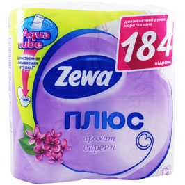   Zewa Plus 2- ()   4*1    .   