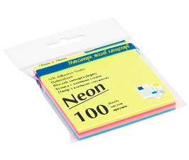    Buromax Neon  76x76 100 (4   25) BM.2312-97    .   