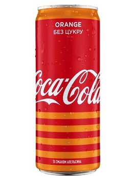  -  Orange  (Coca-Cola Zero) / 0.33    .   