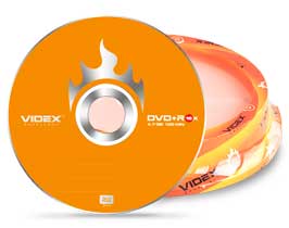  VIDEX DVD+R, 4.7Gb, 16x, Bulk 10 VDVD+R b10    .   