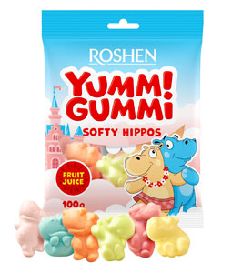   Yummi Gummi Softy Hippos  (Roshen) 100    .   